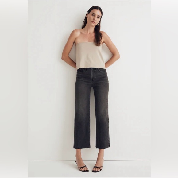 Madewell Denim - Madewell The Perfect Vintage Wide-Leg Crop Jean (Benley Wash)